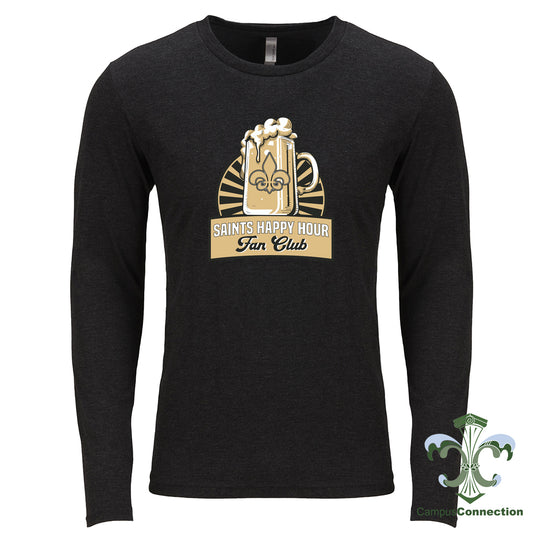 Saints Happy Hour Triblend Long Sleeve - Black