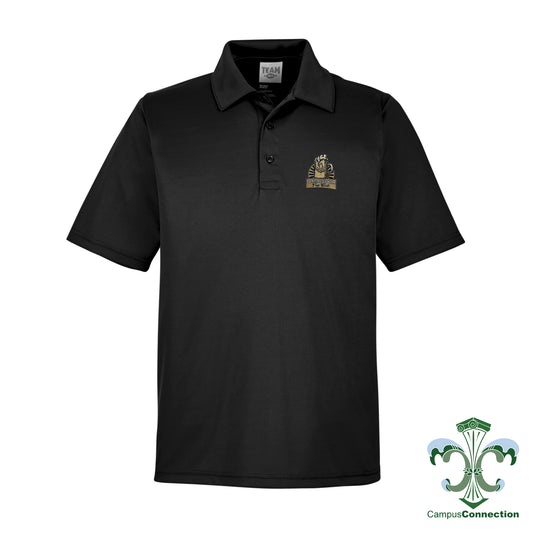Saints Happy Hour Cotton Pique Polo - Black