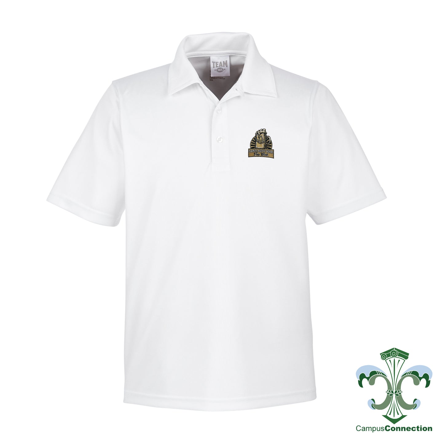 Saints Happy Hour Performance Polo - White