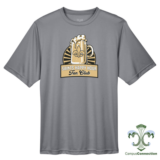 Saints Happy Hour Performance T-Shirt - Gray