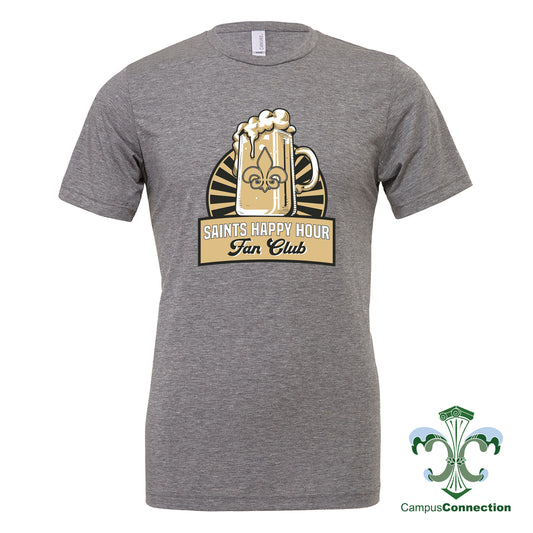 Saints Happy Hour Triblend T-Shirt - Gray