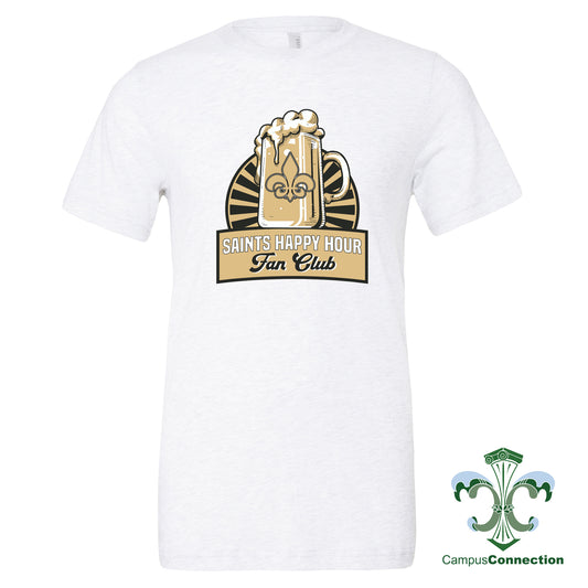 Saints Happy Hour Triblend T-Shirt - White