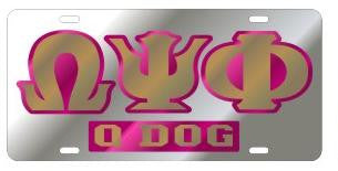 Silver Mirror License Plate with Call - Craftique - Campus Connection - 6