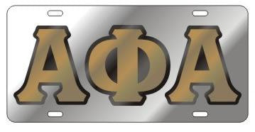 Silver Mirror License Plate - Craftique - Campus Connection - 5
