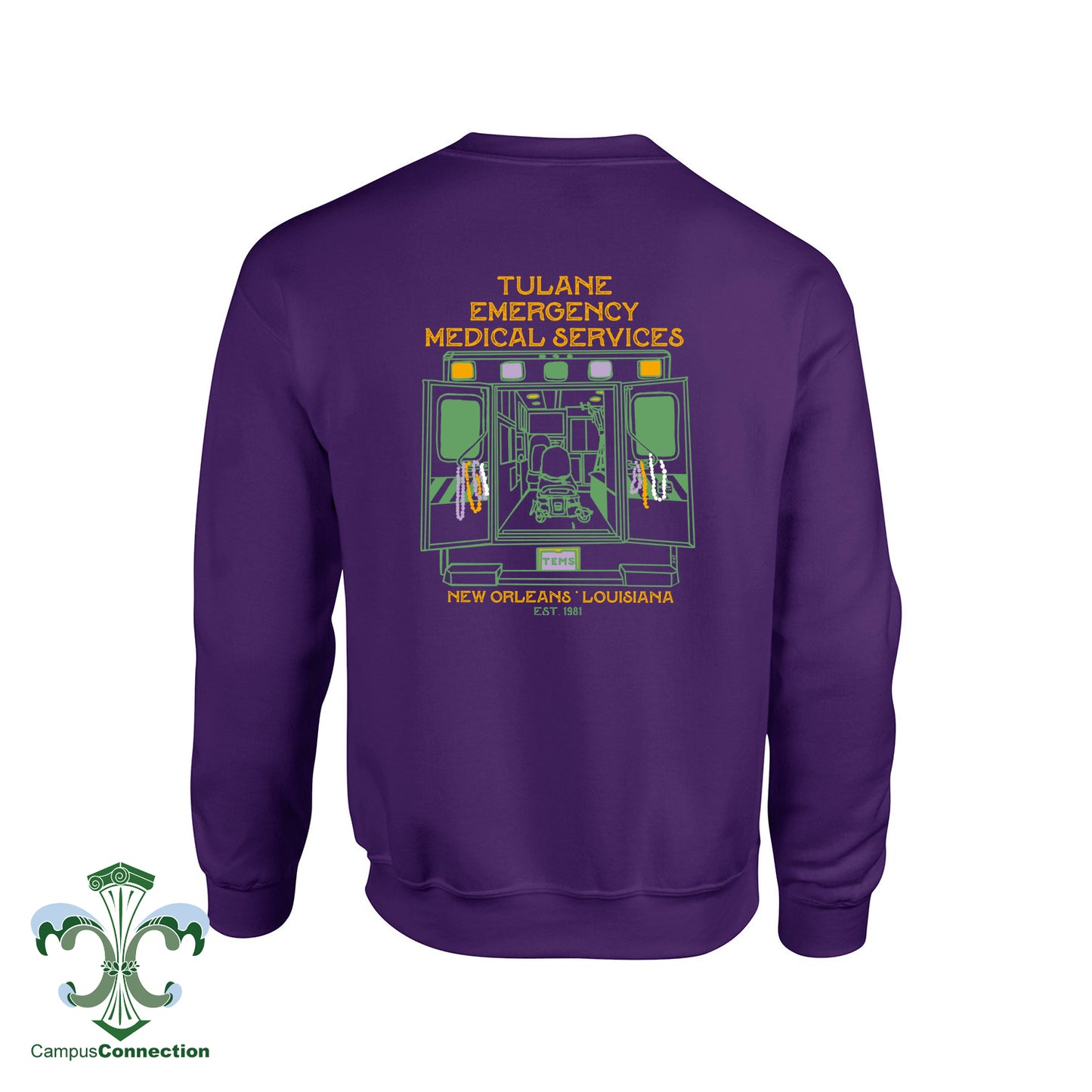 TEMS Mardi Gras Crewneck Sweatshirt