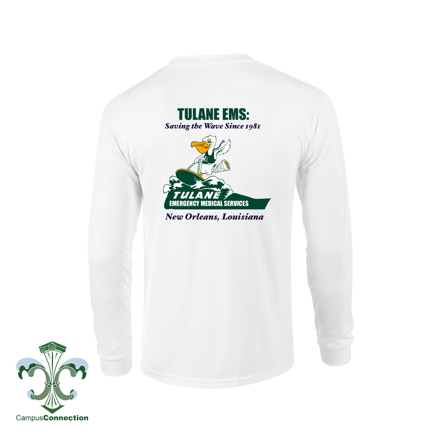 TEMS Surfin' Riptide Long Sleeve Pocket T-Shirt