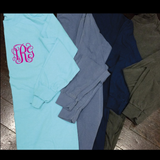 Monogrammed Comfort Colors Long Sleeve - Campus Connection - Campus Connection - 2