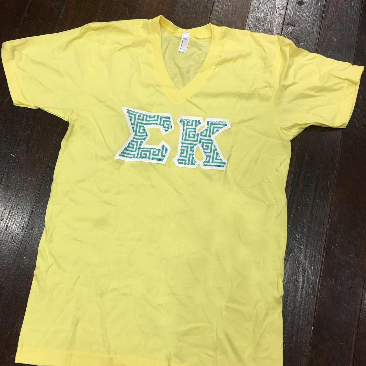 Sewn-Letter American Apparel V-Neck - Campus Connection - Campus Connection - 1