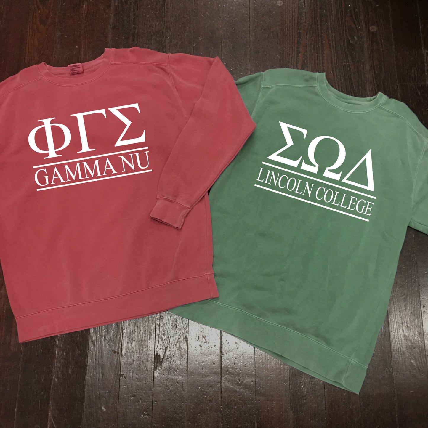 Comfort Colors Crewneck Sweatshirt with Classic Bar Design - Campus Connection - Campus Connection - 2