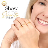 Alpha Sigma Tau Stacking Ring Set