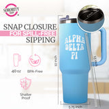 Alpha Chi Omega Tumbler - 40oz Stainless Steel with Handle