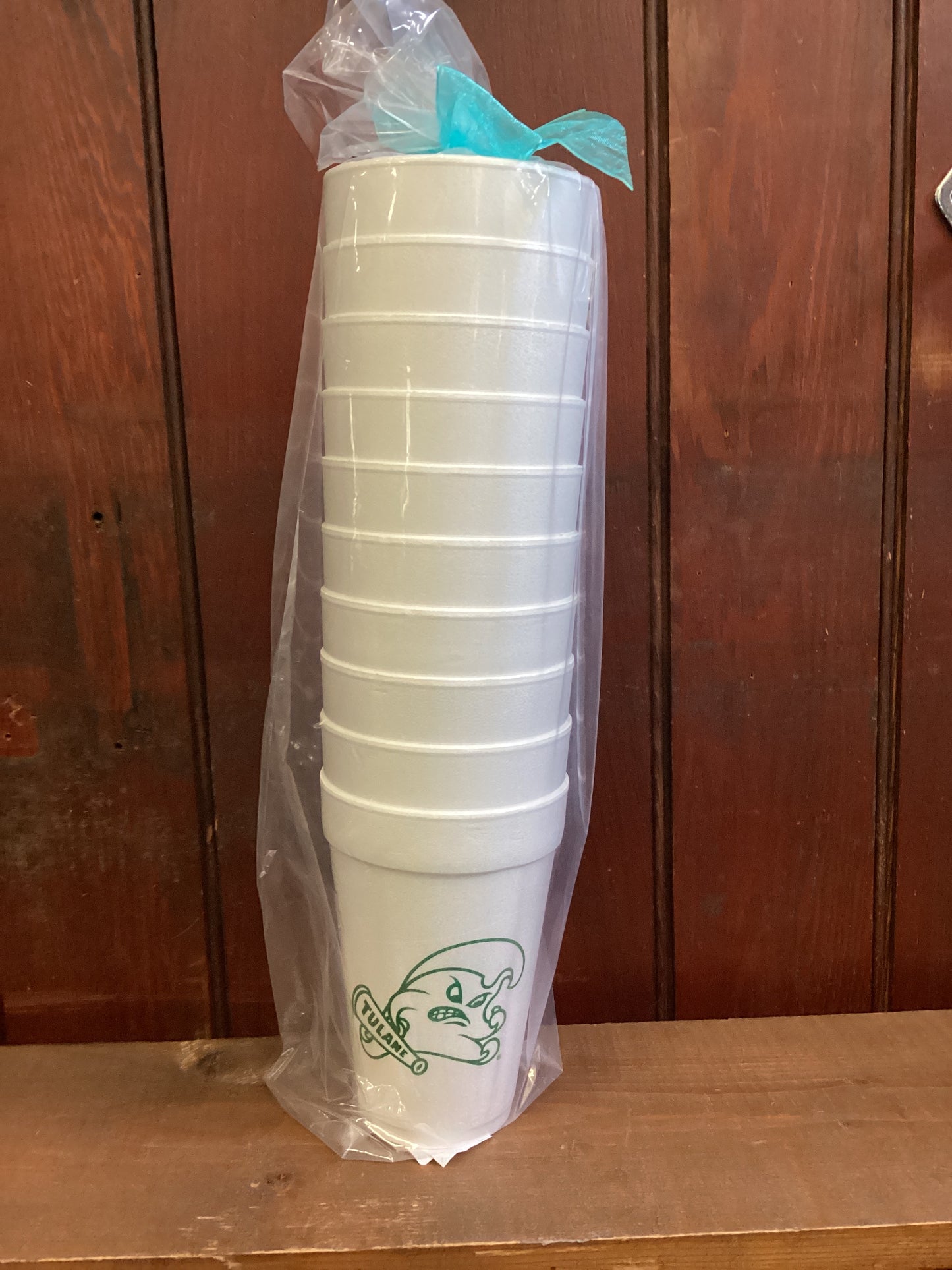 Tulane Angry Wave Foam Cup 10pk