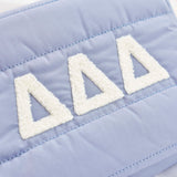 Chi Omega Makeup Bag - Puffer Style with Sorority Letters