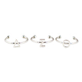 Pi Beta Phi Silver Stacking Ring Set