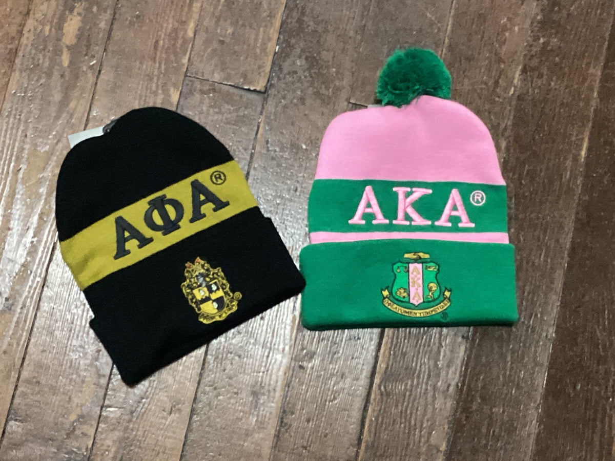 Divine 9 Embroidered Beanie With Crest