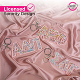 Delta Gamma Glitter Sorority Keychain