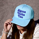 Delta Delta Delta Baseball Cap, Mesh Trucker-Style Hat