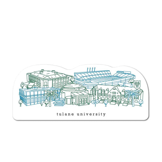 Tulane Campus Buildings Sticker