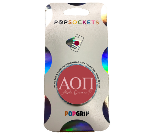 Alpha Omicron Pi 2-Color PopSocket