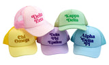 Sigma Kappa Baseball Cap, Mesh Trucker-Style Hat