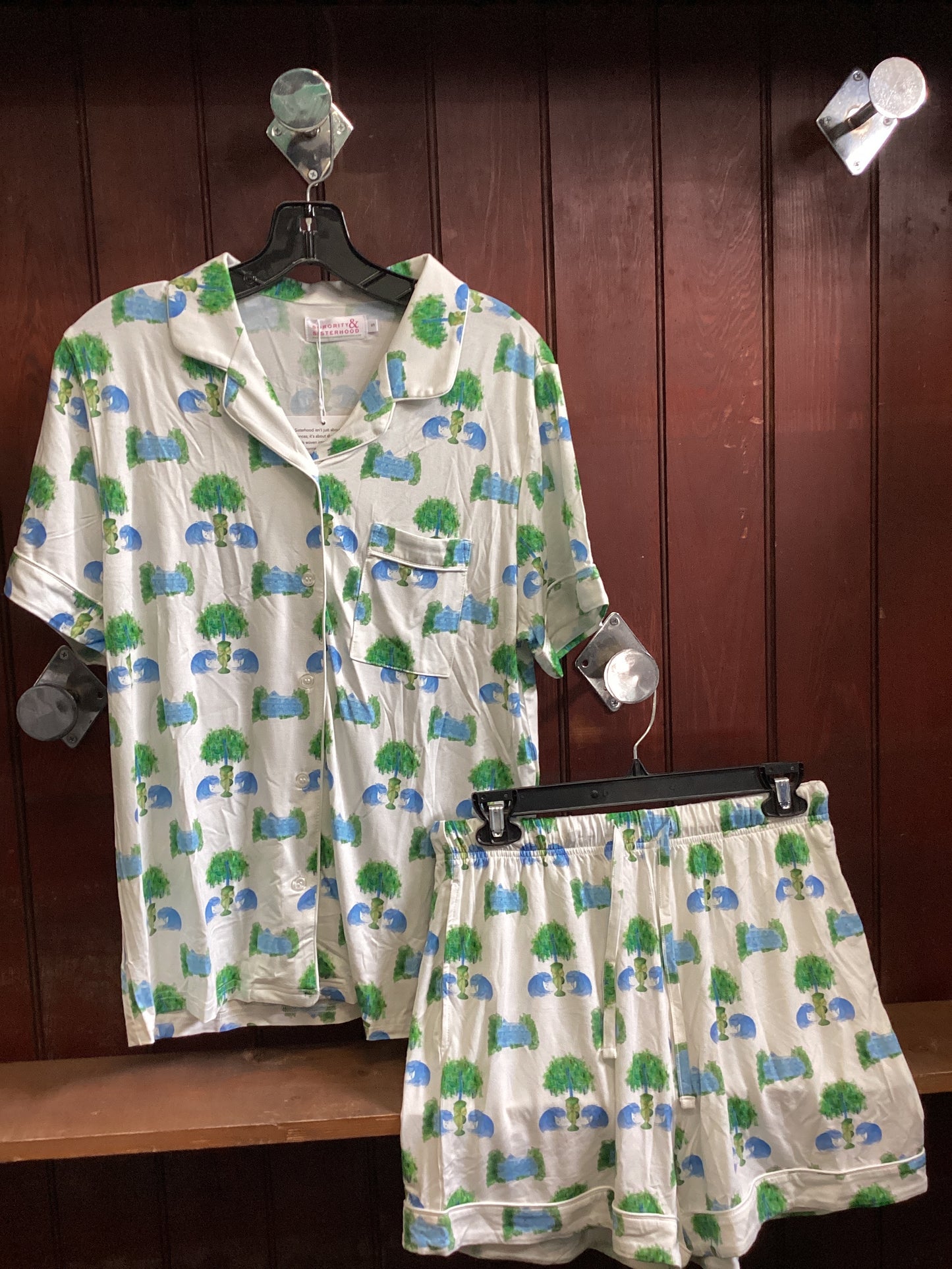 Tulane Gameday Heirloom Pajama Short Set