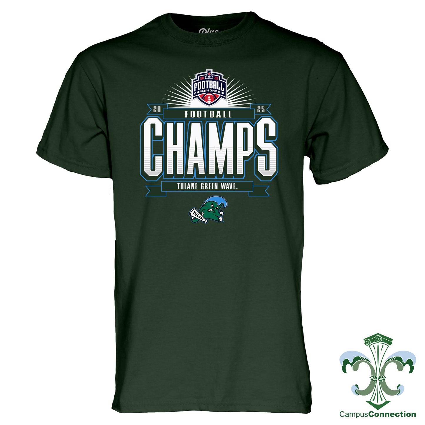 Tulane American Conference Champions 2025 Locker Room T-Shirt
