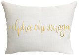 Alpha Chi Omega Throw Pillow