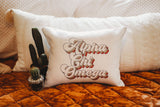 Alpha Chi Omega Retro Throw Pillow