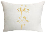 Alpha Delta Pi Throw Pillow