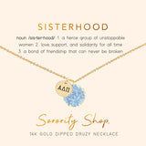 Alpha Delta Pi Sisterhood Druzy Necklace