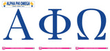 Alpha Phi Omega <br> Jumbo Letter Decals