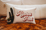 Alpha Phi Retro Throw Pillow