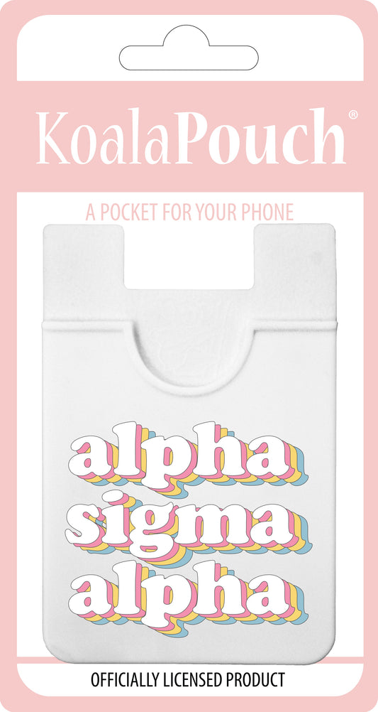 Alpha Sigma Alpha Retro Koala Pouch