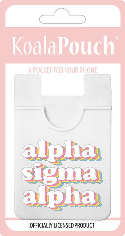 Alpha Sigma Alpha Retro Koala Pouch