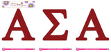 Alpha Sigma Alpha <br> Jumbo Letter Decals