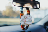 Alpha Sigma Tau - Retro Air Freshener - Bubblegum Scented