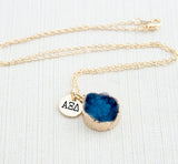 Alpha Xi Delta Sisterhood Druzy Necklace