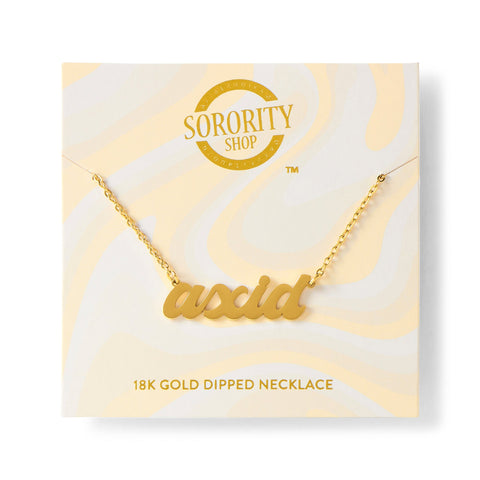 Alpha Xi Delta Retro Design Necklace