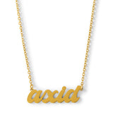 Alpha Xi Delta Retro Design Necklace