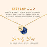 Alpha Xi Delta Sisterhood Druzy Necklace