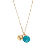 Alpha Delta Pi Sisterhood Druzy Necklace