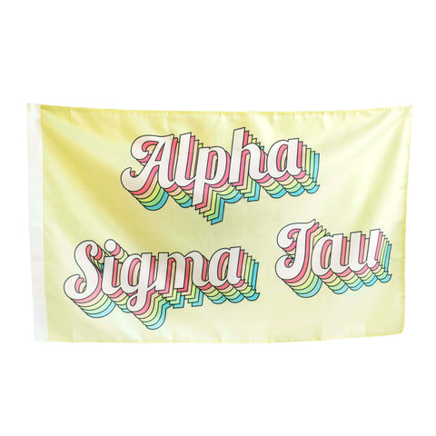 Alpha Sigma Tau Retro Flag