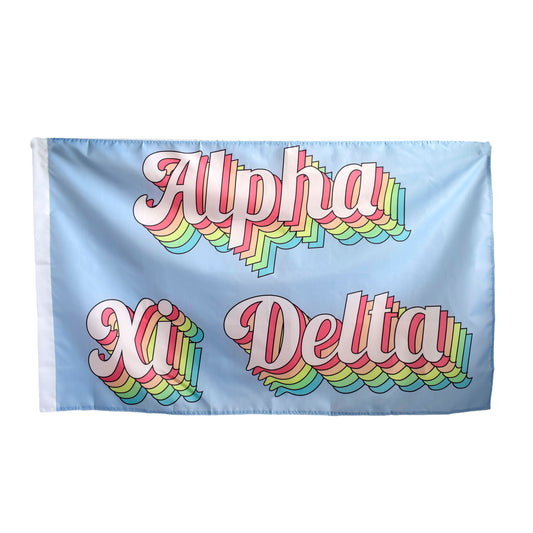 Alpha Xi Delta Retro Flag