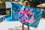 Alpha Xi Delta Neon Palm Flag