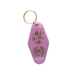 Alpha Epsilon Phi Motel Keychain