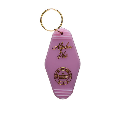 Alpha Phi Motel Keychain