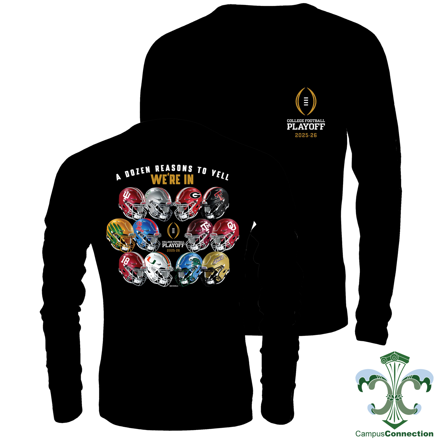 College Football Playoff Helmets Long Sleeve
