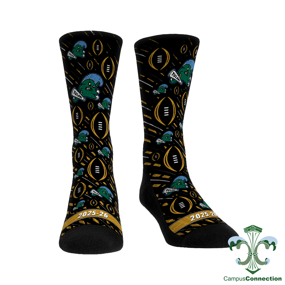 College Football Playoff Tulane Socks