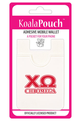 Chi Omega Koala Pouch - Greek Letters Design - Phone Wallet