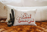 Chi Omega Retro Throw Pillow